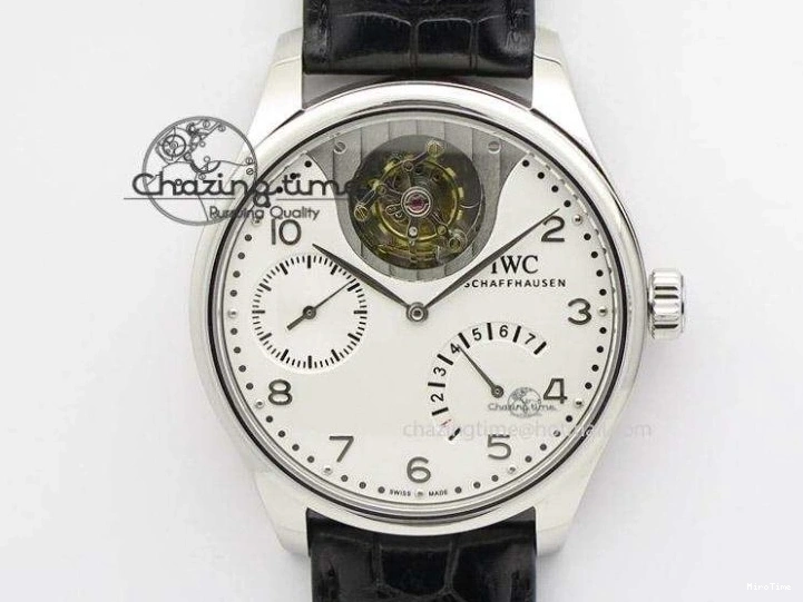 MIROTIME 0412 Practical Portuguese Real PR IW500109 ZF 1:1 Best Edition Black Dial On Black Leather Strap A52010 V 7308